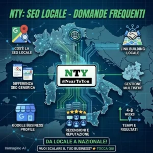 Illustrazione NTY sulla SEO locale: domande frequenti per le PMI