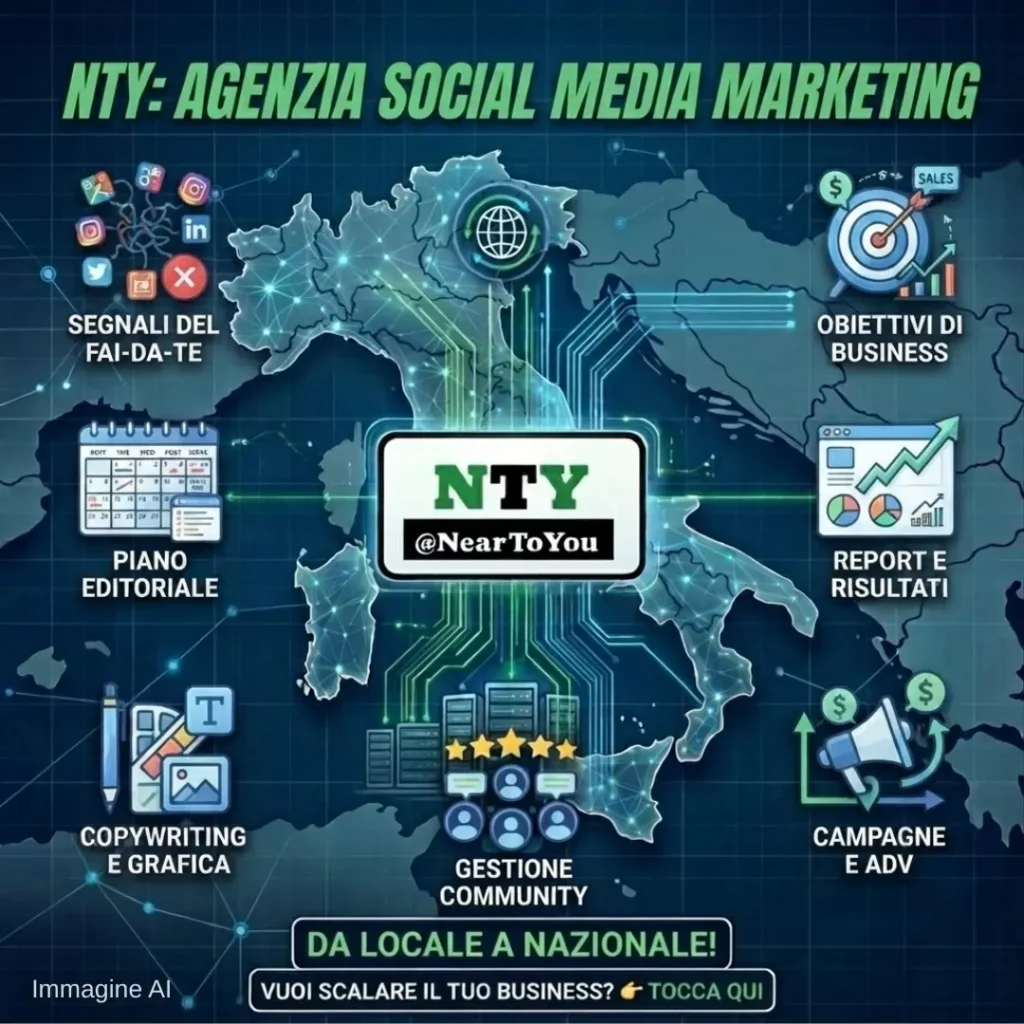 Illustrazione NTY su quando un'azienda ha davvero bisogno di un'agenzia social media marketing