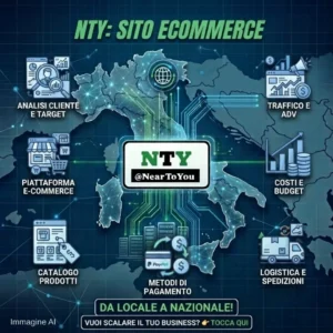 Infografica NTY su come aprire un sito ecommerce: passaggi, costi ed errori da evitare