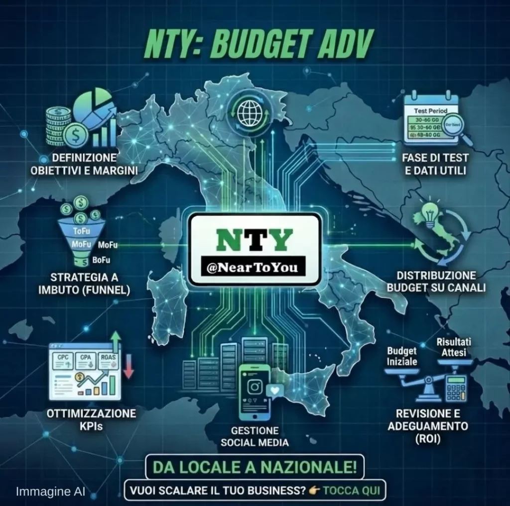 Illustrazione NTY su come definire e ottimizzare il budget ADV