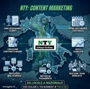 Illustrazione NTY sul content marketing per PMI: da dove iniziare