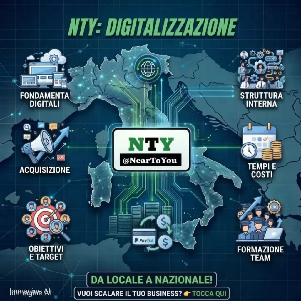 Infografica NTY sulla digitalizzazione aziendale: quanto costa un percorso serio