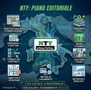 Illustrazione NTY sul piano editoriale social media per PMI: come costruirlo